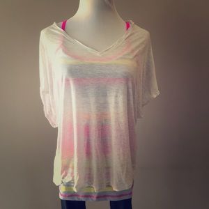 Lululemon Sheer Open Back Tee